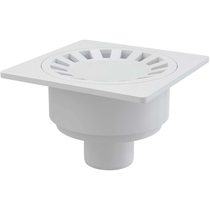 Alca Podl.vpust přímá,mřížka šedá APV16