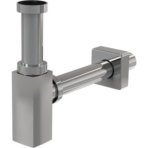 Sifon umyvadlový celokovový Alca A401 DN 32 s převlečnou maticí 5/4", hran
