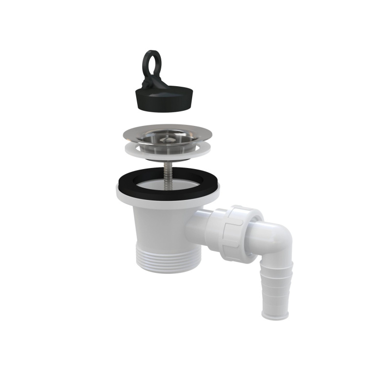 Výpust umyvadlová Alca A31P 5/4" s přípojkou a nerezovou mřížko