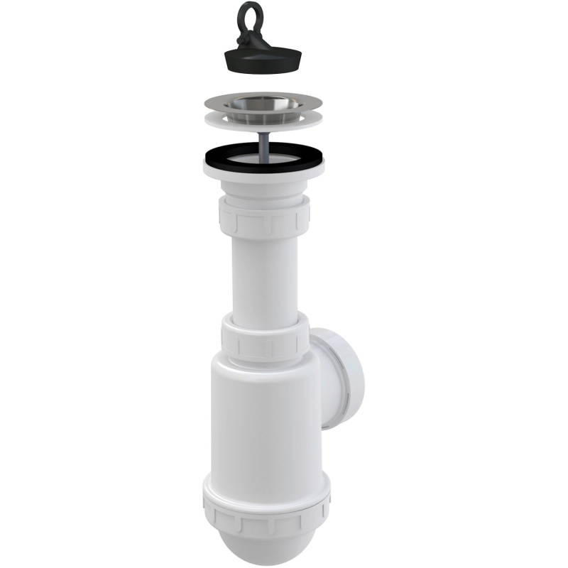 Sifon dřezový Alca A441 DN 50/40 s nerezovou mřížkou DN 70