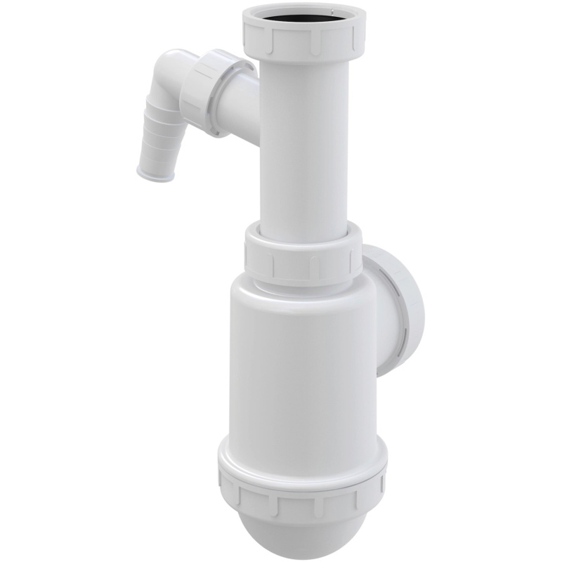 Sifon dřezový Alca A443P DN 50/40 s přípojkou a převlečnou matic