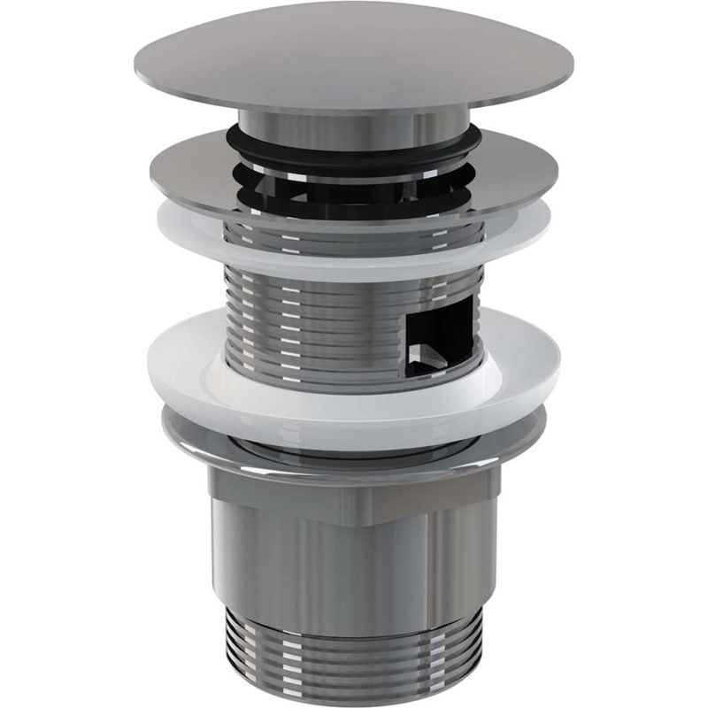 Výpust umyvadlová CLICK/CLACK Alca A390 5/4" s přepadem, velká zátka