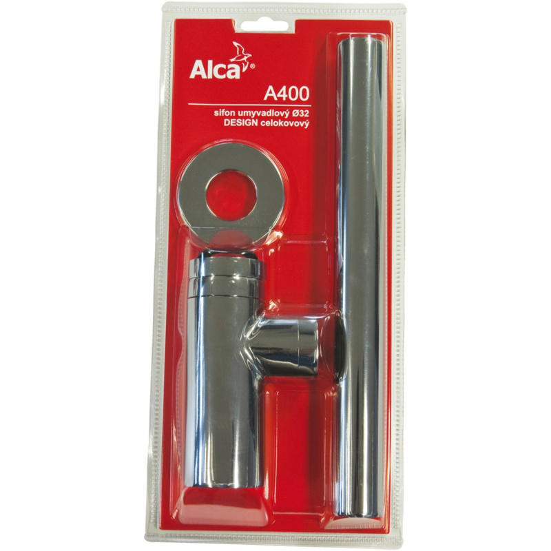 Sifon umyvadlový celokovový Alca A400 DN 32 s převlečnou maticí 5/4"