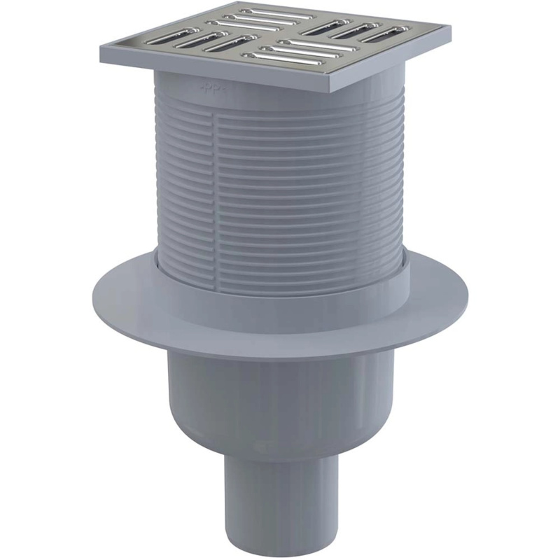 Vpust podlahová Alca APV2 105×105 mm DN 50 přímá