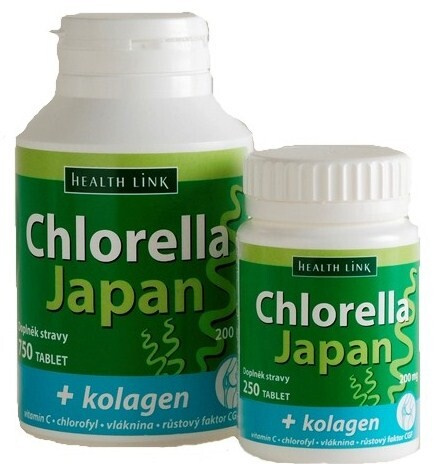 HEALTH LINK Chlorella japan + kolagen 750 tablet