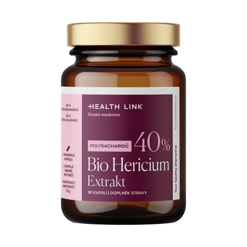HEALTH LINK BIO Hericium extrakt 90 kapslí