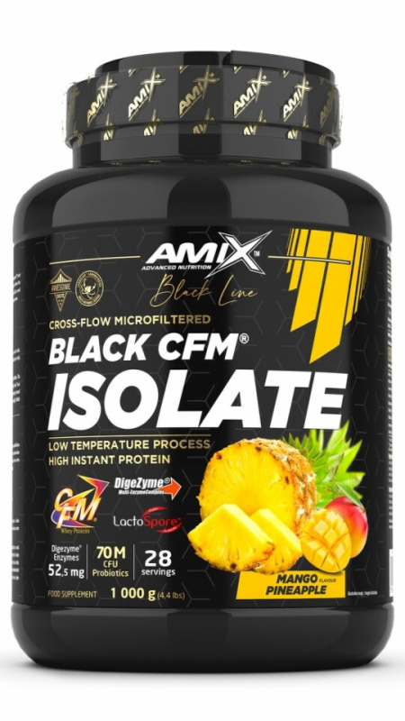 Amix Nutrition Black CFM Isolate 1000g - mango, ananas
