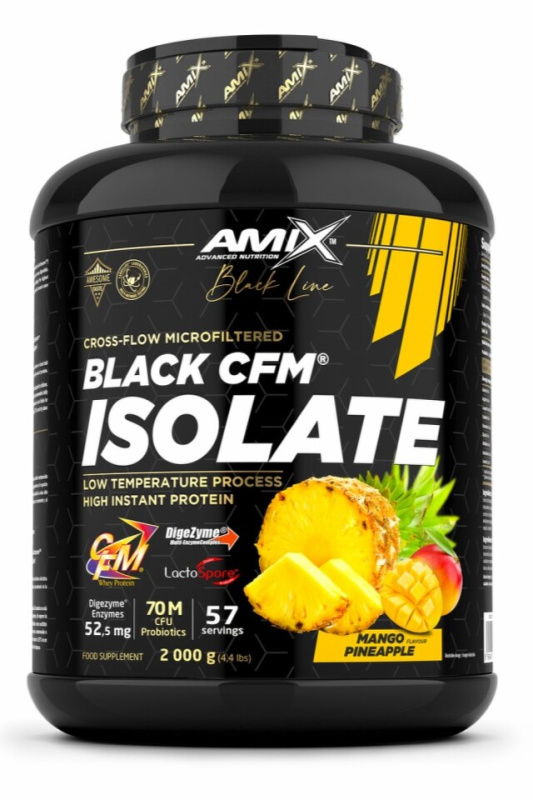 Amix Nutrition Black CFM Isolate 2000g - mango, ananas