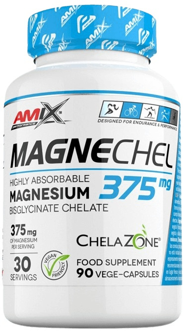 AMIX Performance MagneChel Magnesium Chelate, Hořčík, 90 kapslí