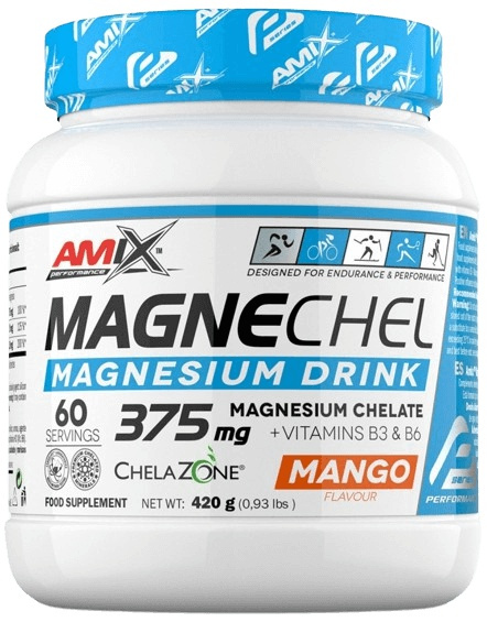 AMIX MagneChel Magnesium Chelate Drink, 420 g Mango