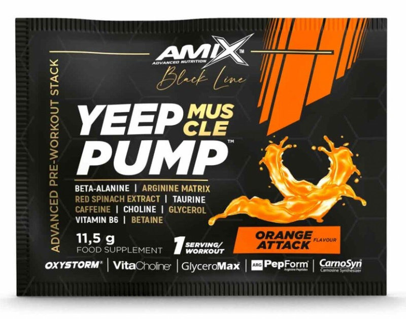 AMIX Black Line Yeep Pump, 11,5 g Příchuť: Pomeranč