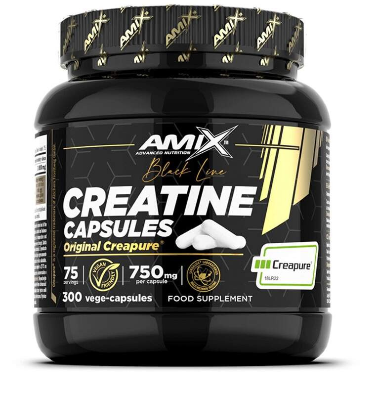 Amix Black Line Creatine Creapure - 300 kapslí