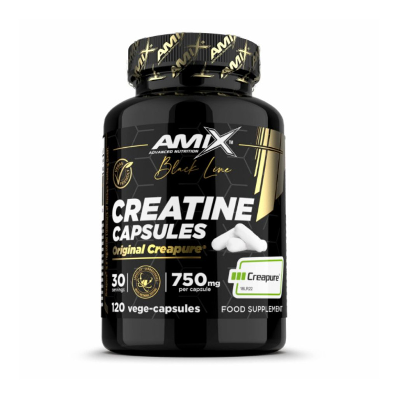 Amix Black Line Creatine Creapure - 120 kapslí