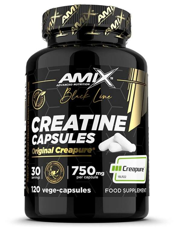 Amix Black Line Creatine Creapure - 120 kapslí