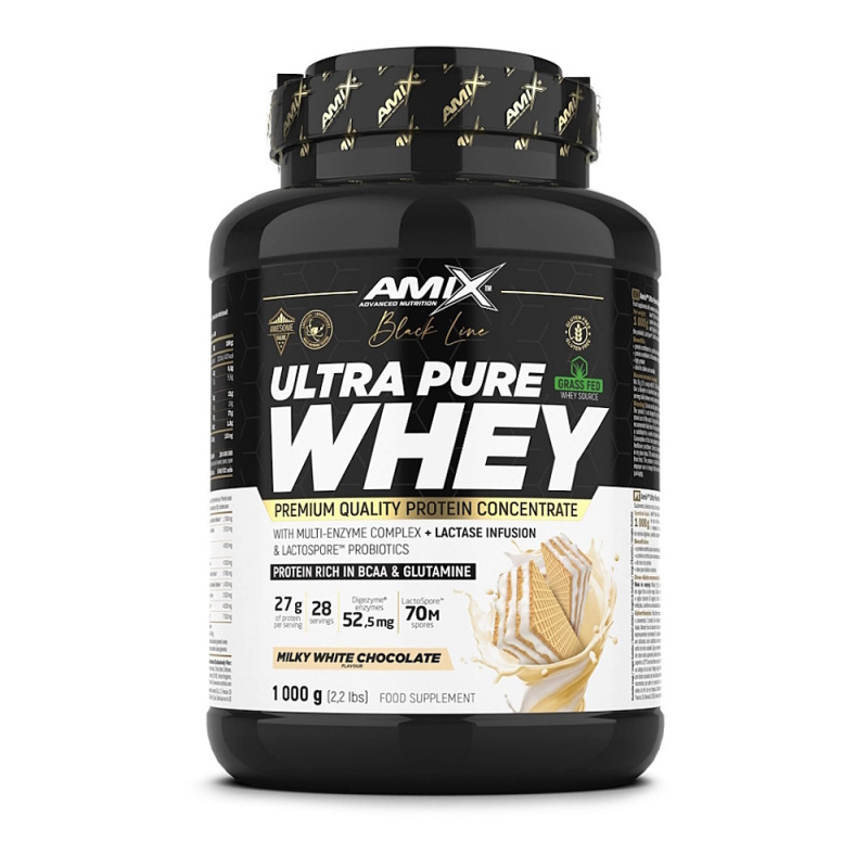 Amix Black Line Ultra Pure Whey Protein 1000 g - milky white chocolate
