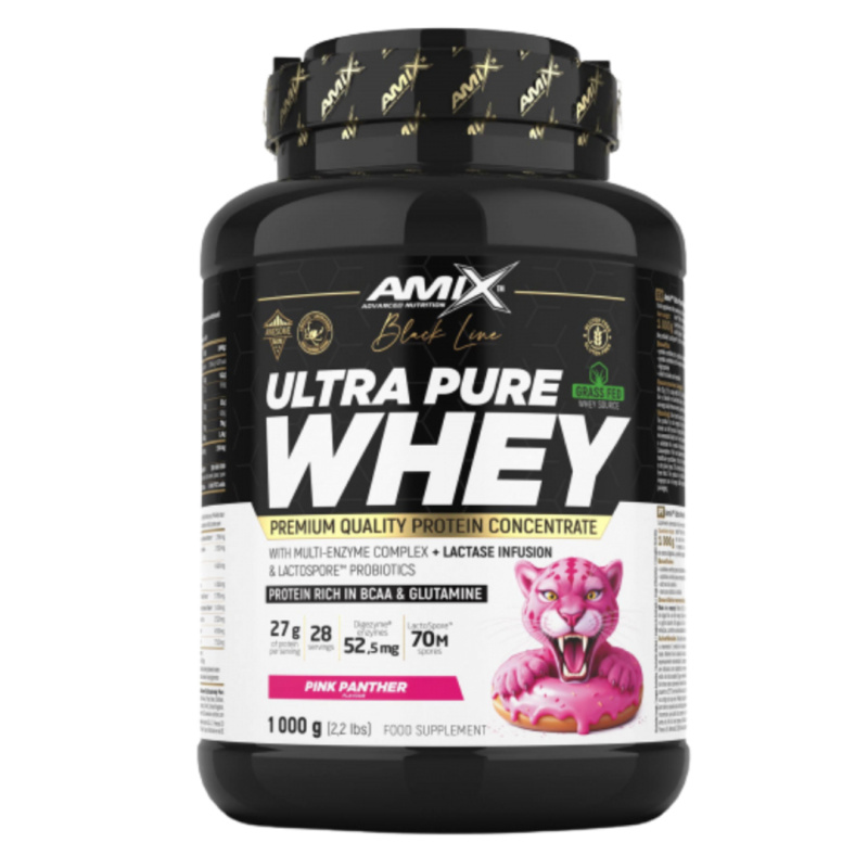 Amix Black Line Ultra Pure Whey Protein 1000 g - pink panther