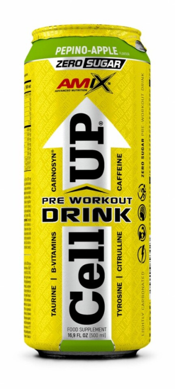 Amix Nutrition Amix CellUp Preworkout drink 500 ml - Pepino-Apple (jablko)