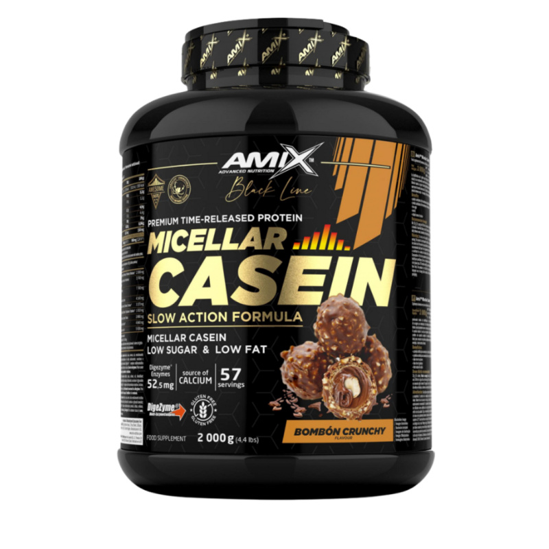 Amix Black Line Micellar Casein 1000 g - raspberry cream kiss