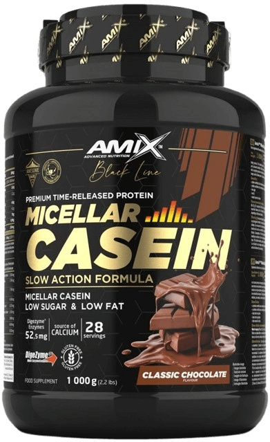 Amix Black Line Micellar Casein 1000 g - Bombon Crunchy