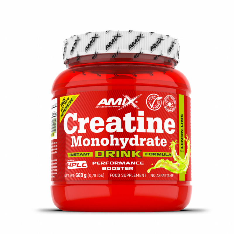 AMIX Creatine Monohydrate Powder Drink, 360 g Příchuť: Limetka/Citrón