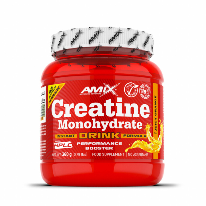 AMIX Creatine Monohydrate Powder Drink, 360 g Příchuť: Pomeranč