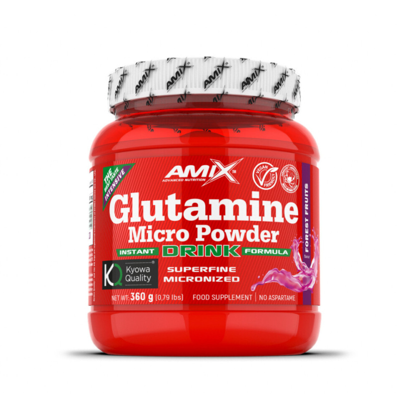 Amix Nutrition Glutamine Micro Powder Drink 360g - lesní ovoce