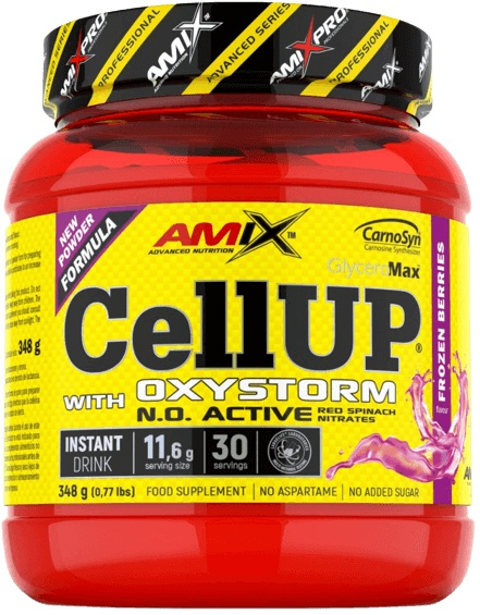 AMIX CellUp Powder with Oxystorm, 348 g Příchuť: Frozen Berries