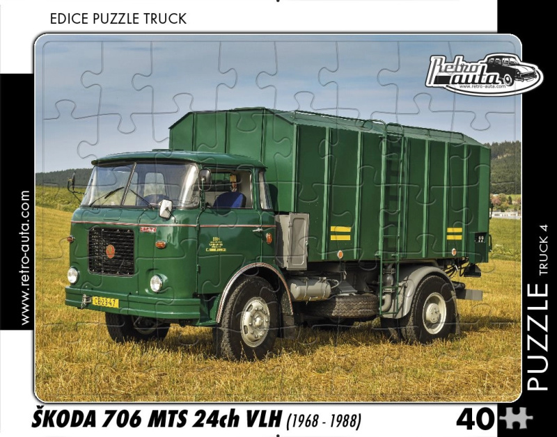 RETRO-AUTA TRUCK č.4 Škoda 706 MTS 24ch VLH 1968-1988 40 dílků