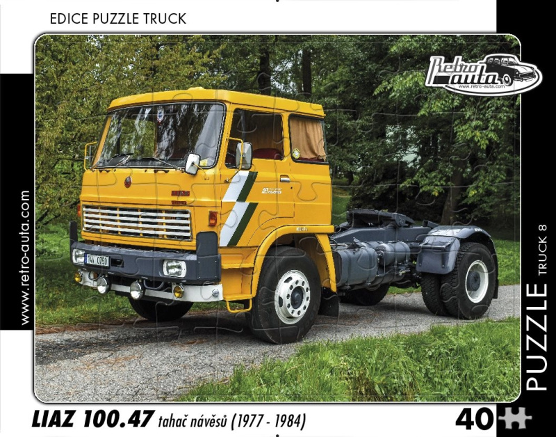 RETRO-AUTA TRUCK č.8 Liaz 100.47 tahač návěsů 1977-1984 40 dílků