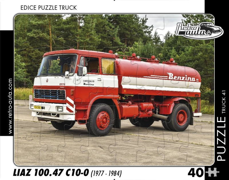 RETRO-AUTA TRUCK č.41 Liaz 100.47 -0 (1977 1984) 40 dílků