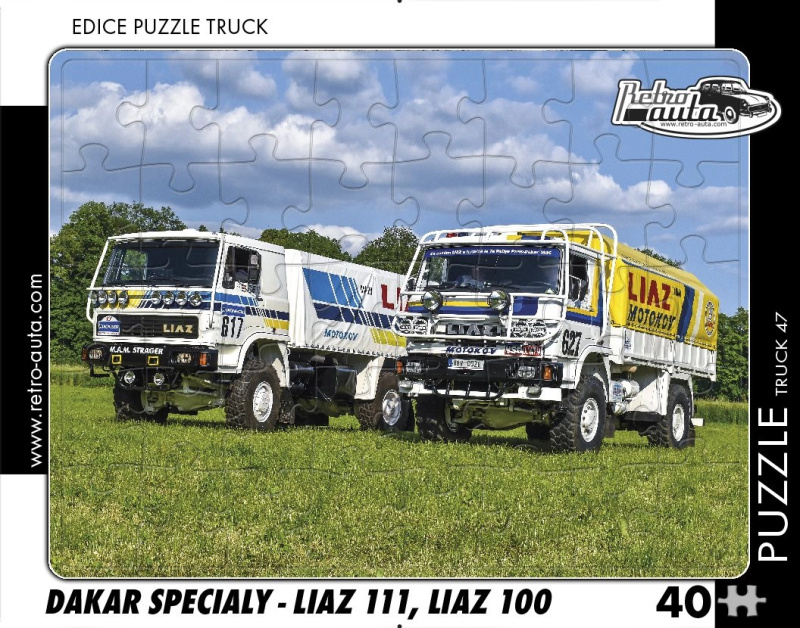 RETRO-AUTA TRUCK č 47 Dakar speciály LIAZ 111 LIAZ 100 40 dílků