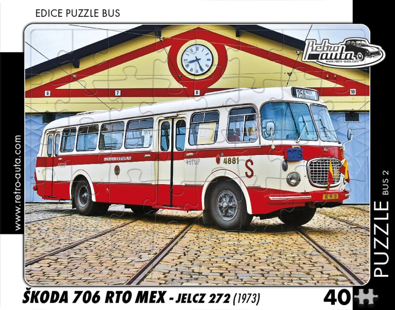 RETRO-AUTA BUS č.2 Škoda 706 RTO MEX 1973 40 dílků
