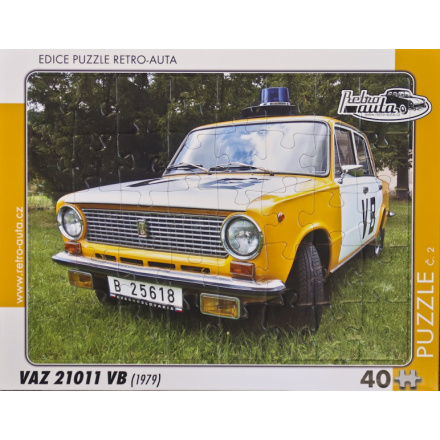 RETRO-AUTA Puzzle č.02 VAZ 21011 VB (1979) 40 dílků 162116