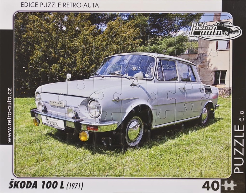 Puzzle RETRO-AUTA Škoda 100 L 40 dílků