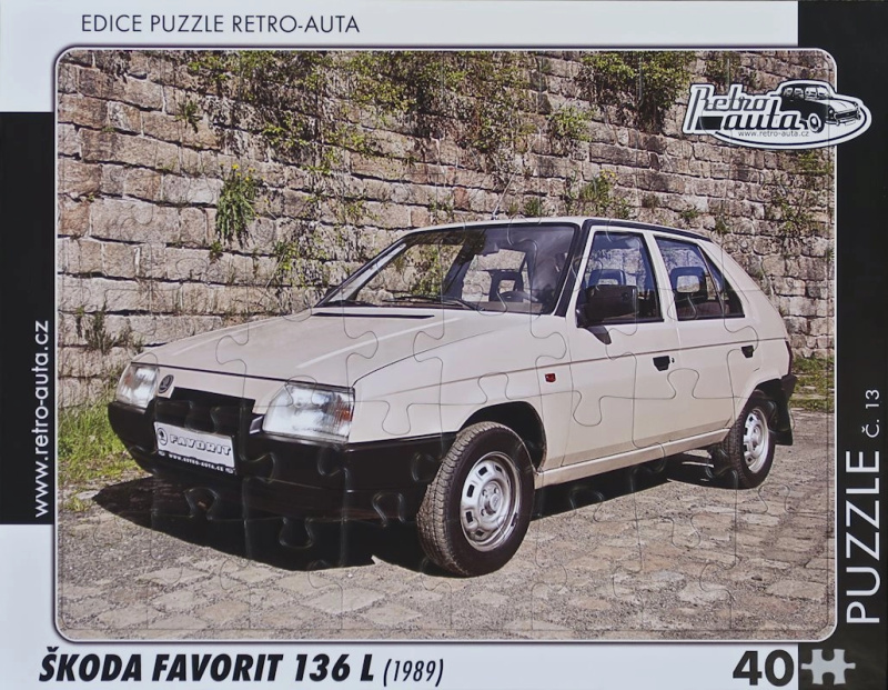 Retro Puzzle Škoda Favorit 136 L