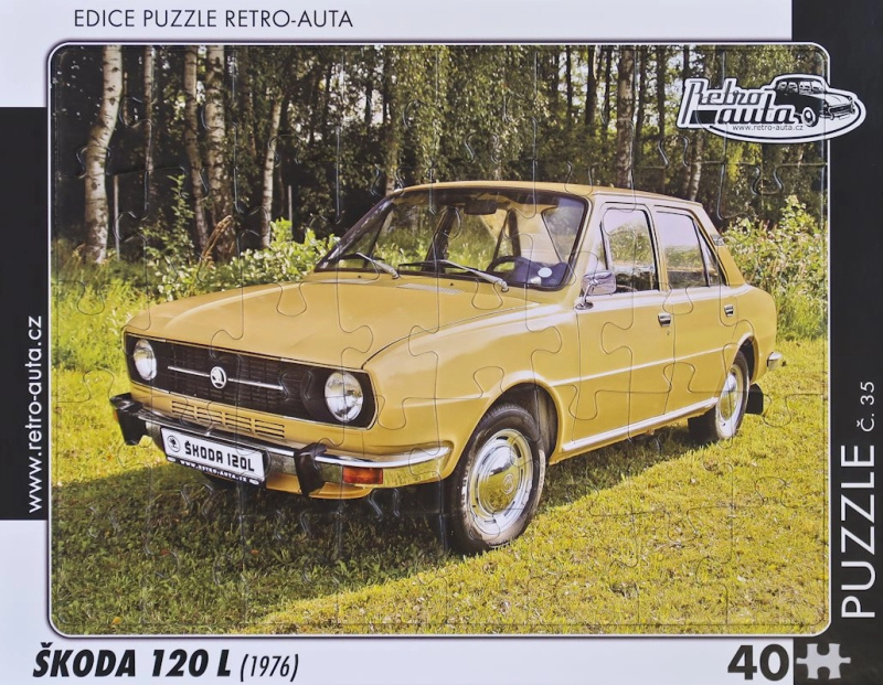 Puzzle RETRO-AUTA Škoda 120 L 40 dílků