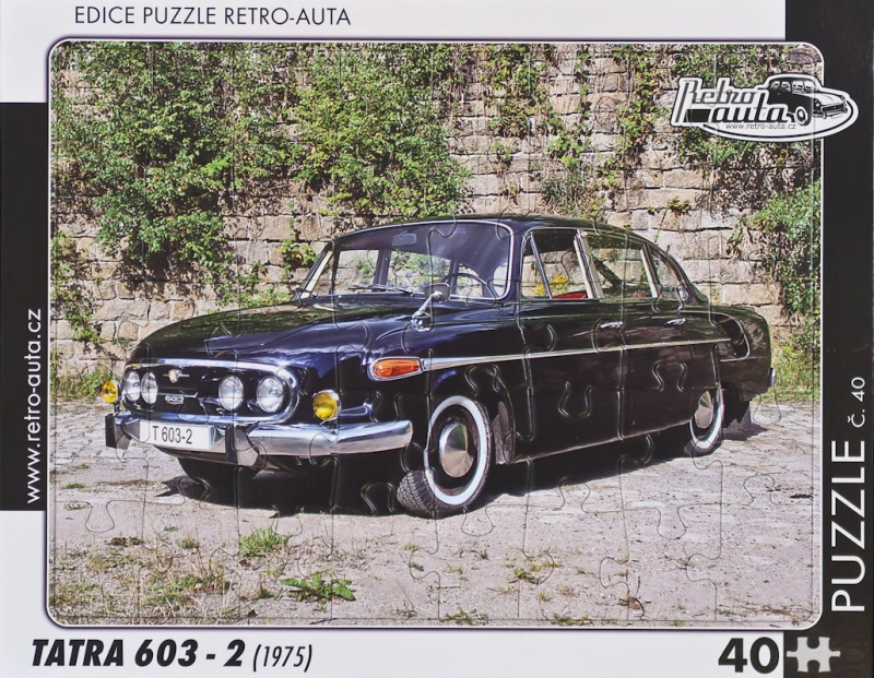Retro auta puzzle Tatra 603 (1975) 40 dílků