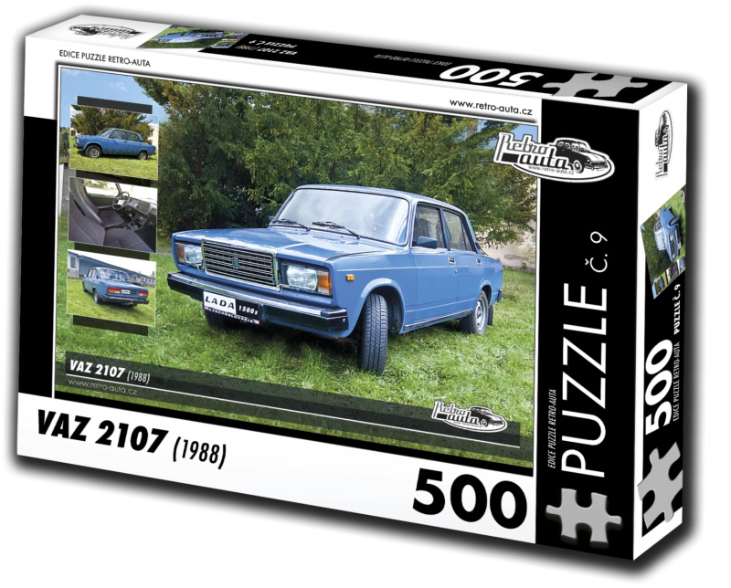Puzzle Retro-Auta VAZ 2107 (1988) 500 dílků