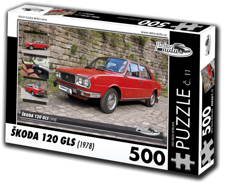 Retro puzzle Škoda 120 GLS 500 dílků