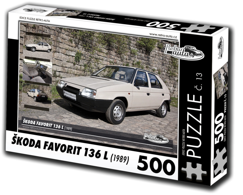 Puzzle Retro-Auta Škoda Favorit 136 L (1989)