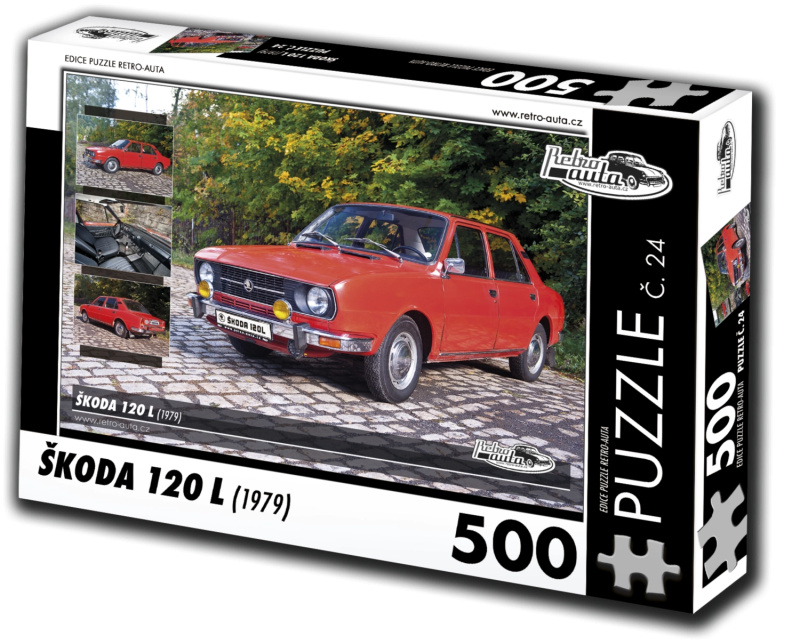 Sběratelské puzzle Retro-auta Škoda 120 L