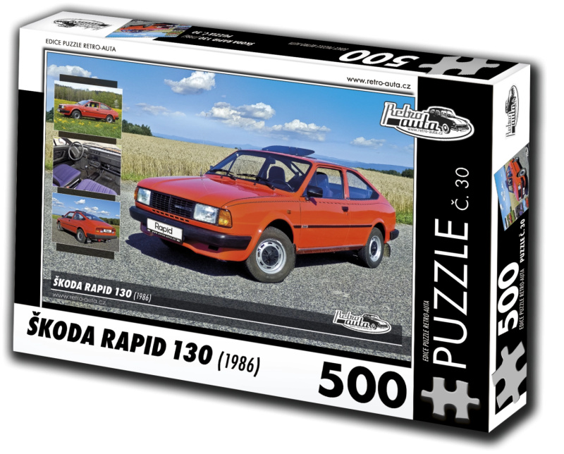 Retro puzzle Škoda Rapid 130 1986