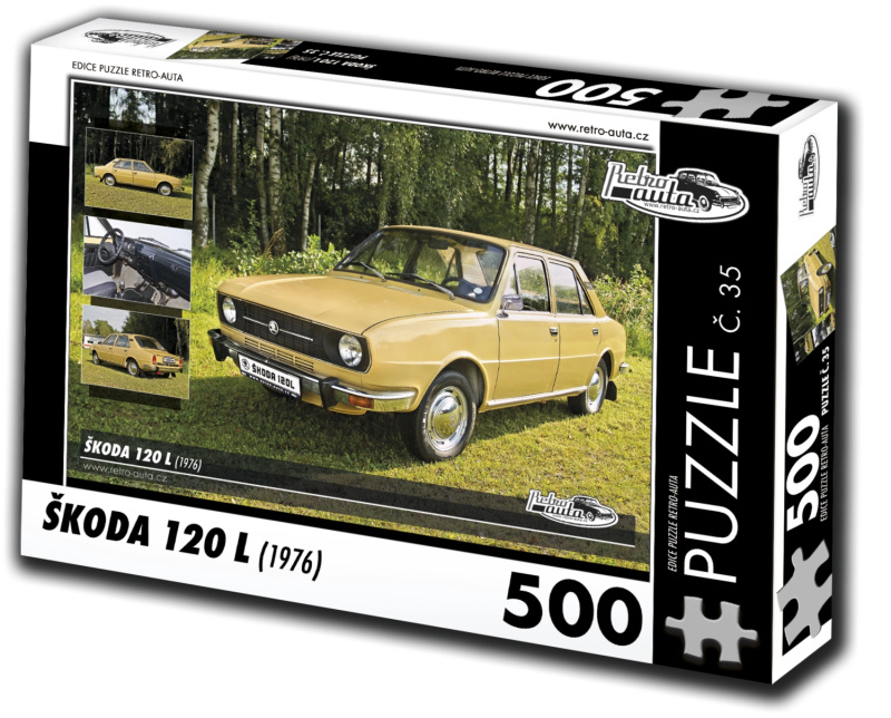 Retro puzzle Škoda 120 L 500 dílků