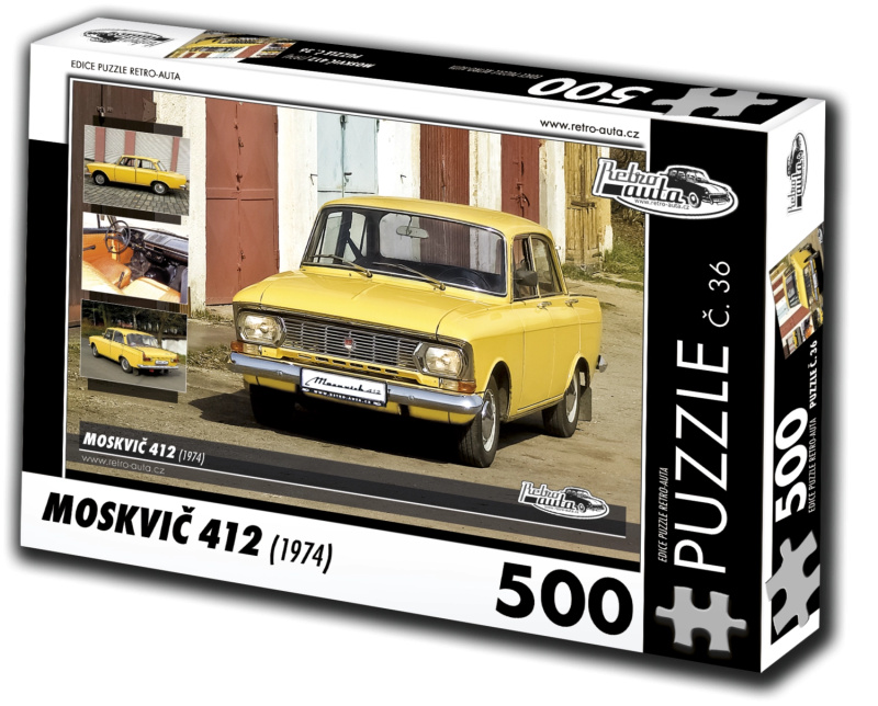 Retro puzzle Moskvič 412 z roku 1974