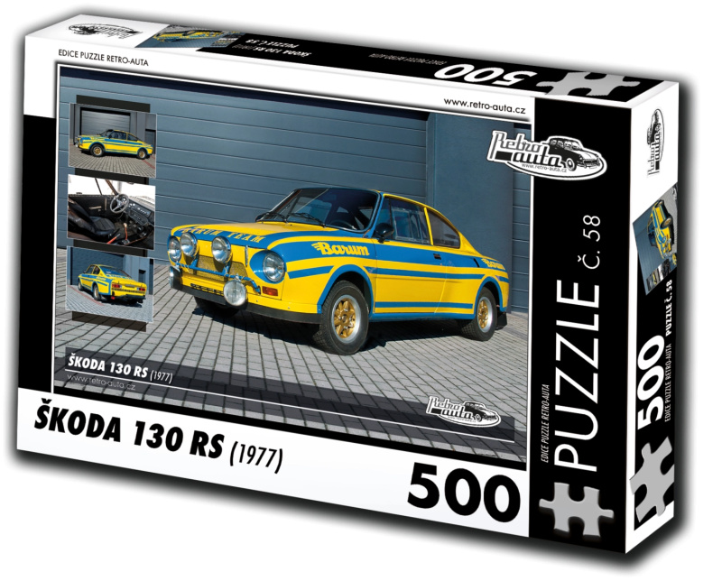 Retro-Auta č. 58 Škoda 130 RS 1977 500 dílků