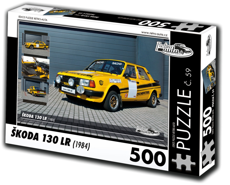 Retro-Auta č. 59 Škoda 130 LR 1984 500 dílků