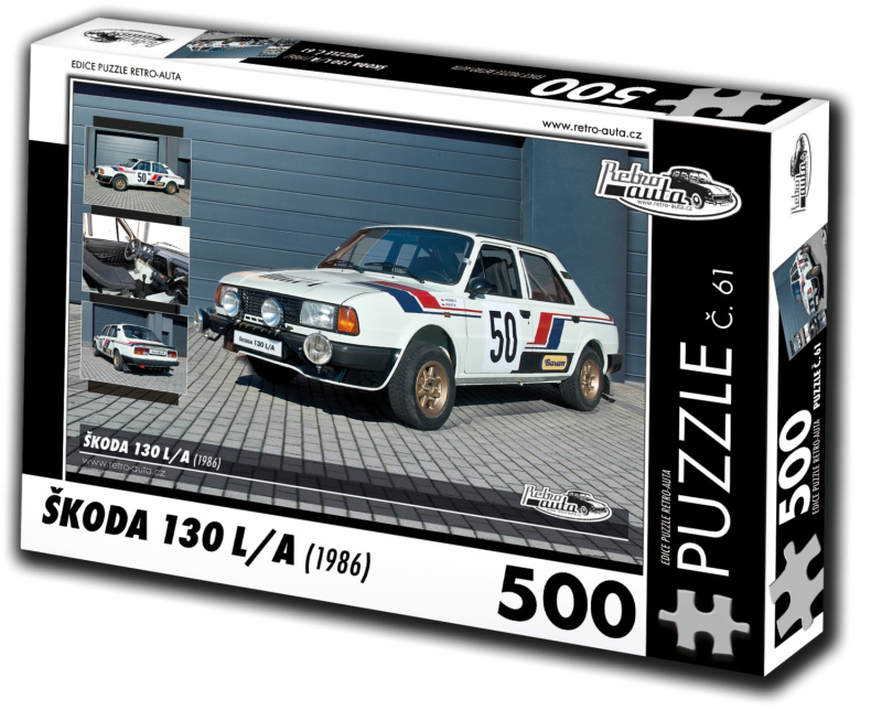 Retro auta puzzle Škoda 130 L