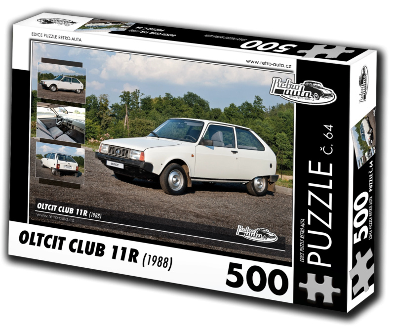 Retro auta puzzle Oltcit Club 11R 1988 500 dílků