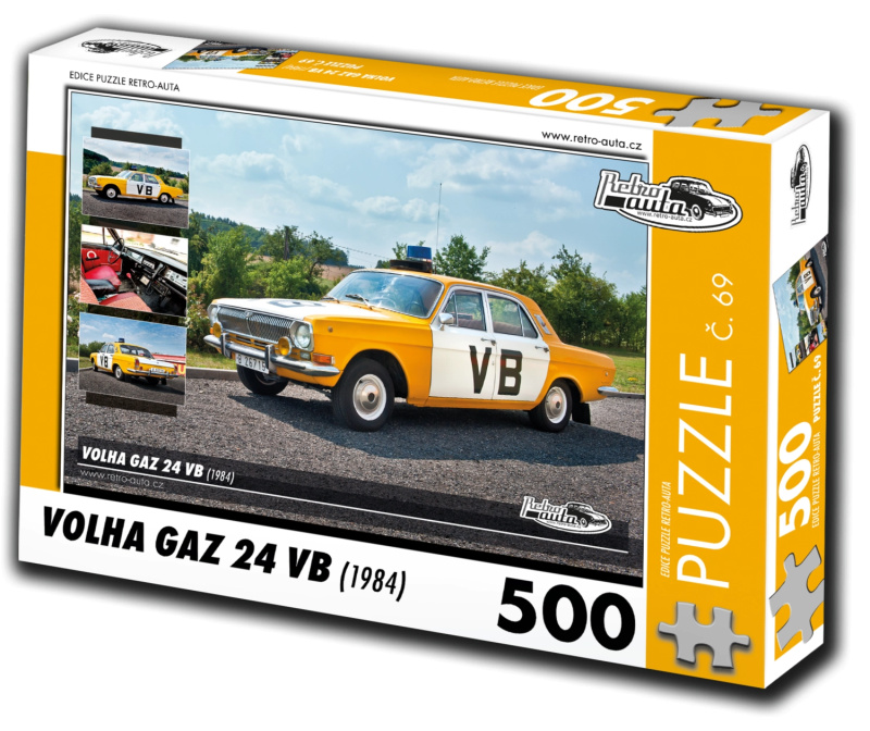 Retro auta puzzle Volha GAZ 24 VB 1984