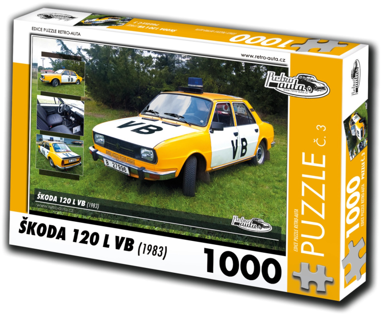 Puzzle RETRO-AUTA Škoda 120 L VB 1000 dílků
